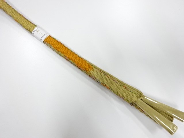 JAPANESE KIMONO / UNUSED KOREI HAND-TIED OBIJIME